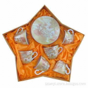 Porcelain Cup and Saucer with Novel and Attractive Design